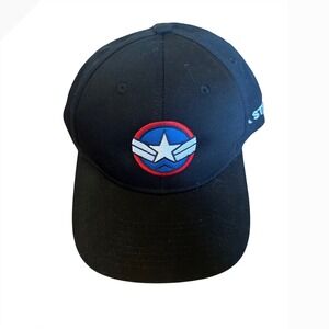 Marvel Captain America Brave New World Premiere Snapback Hat Black